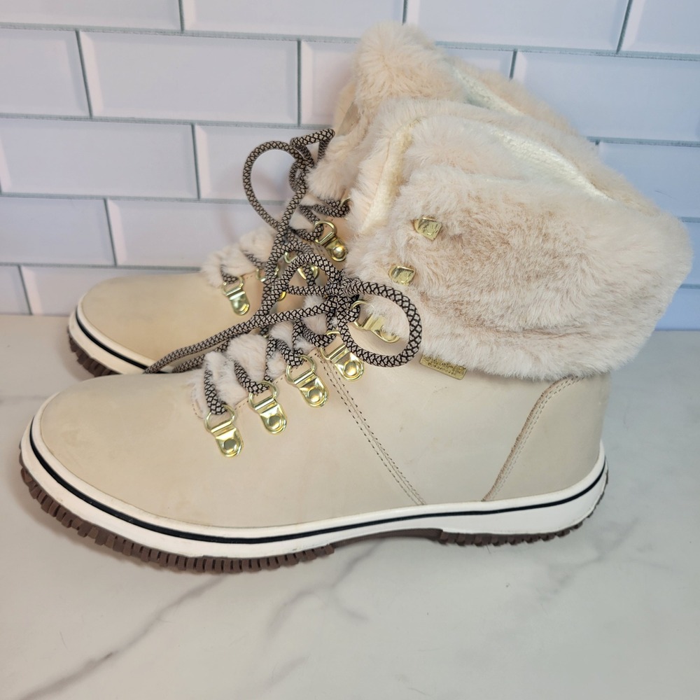 Pajar Canada Galat Boots Waterproof Insulated Lace-up Sand Color Size 8